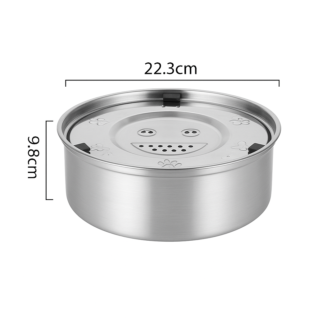 Stainless Steel Antidrip Water Bowl