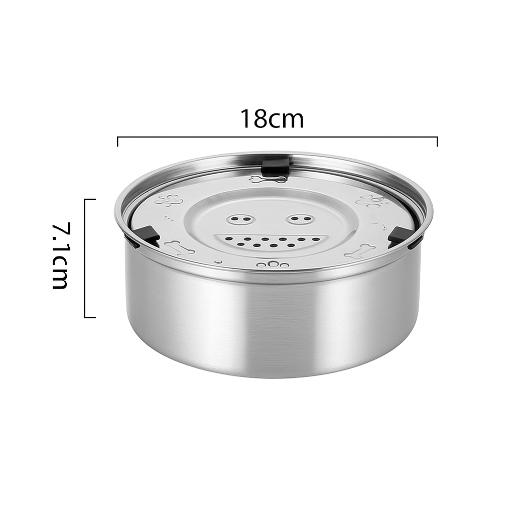 Stainless Steel Antidrip Water Bowl